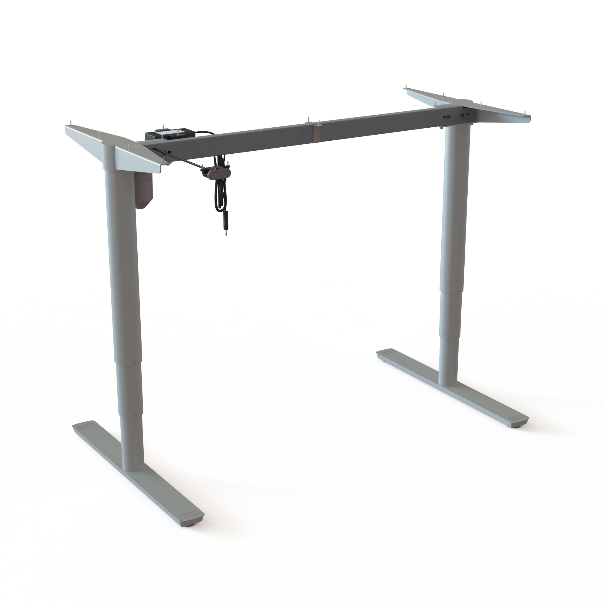 Electric Desk Frame | Width 112 cm | Silver