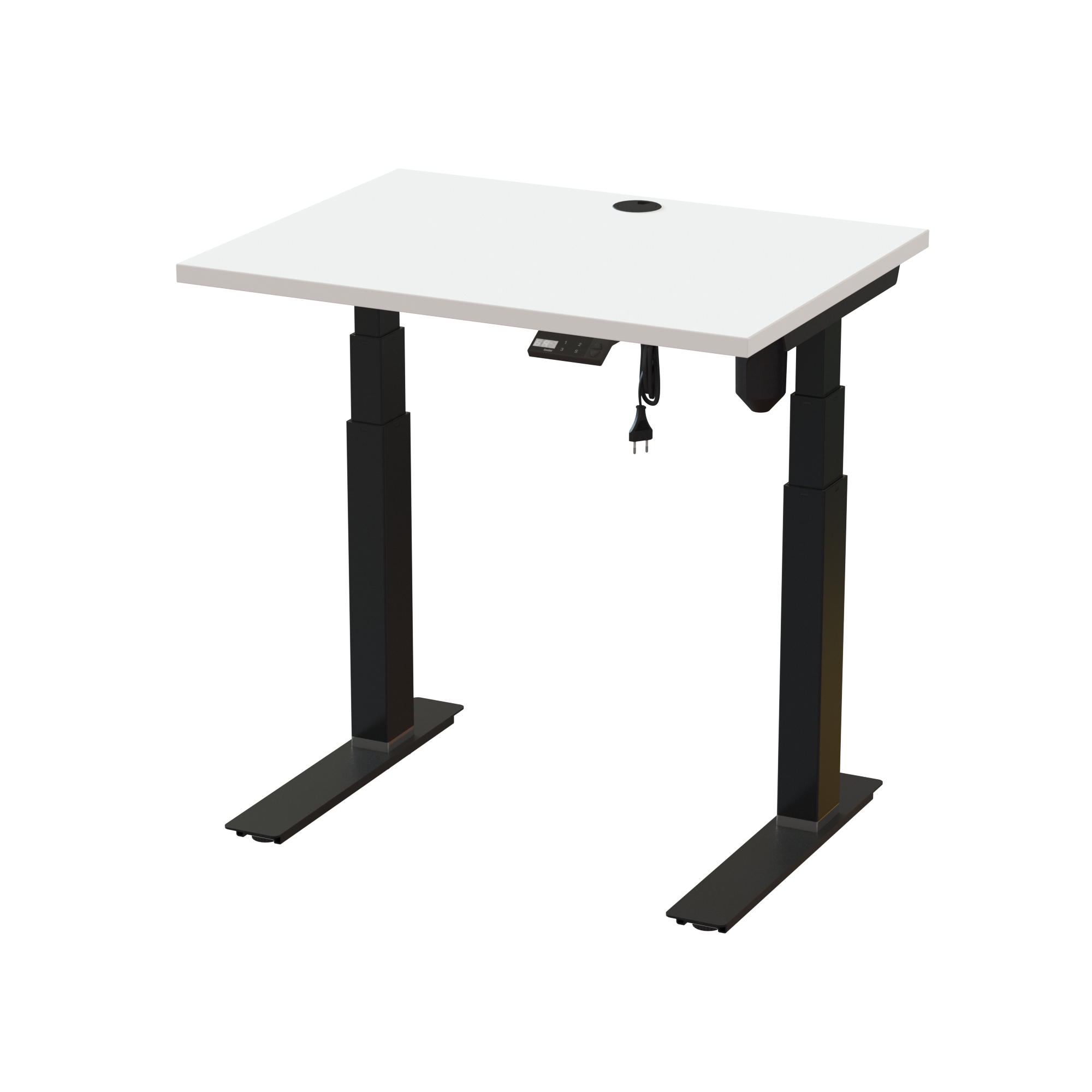 Slim Standing Desk (White, Black): Only 23.6 inches deep (31.5x23.6 in). Lifts 220.5 lbs.