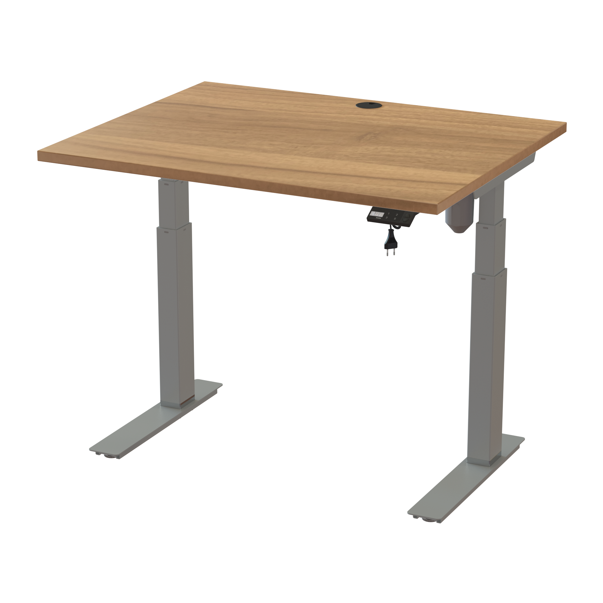 Space-Saving Standing Desk (Walnut, Silver): Narrow 23.6-inch depth (70.9x31.5 in). Lifts 220.5 lbs.