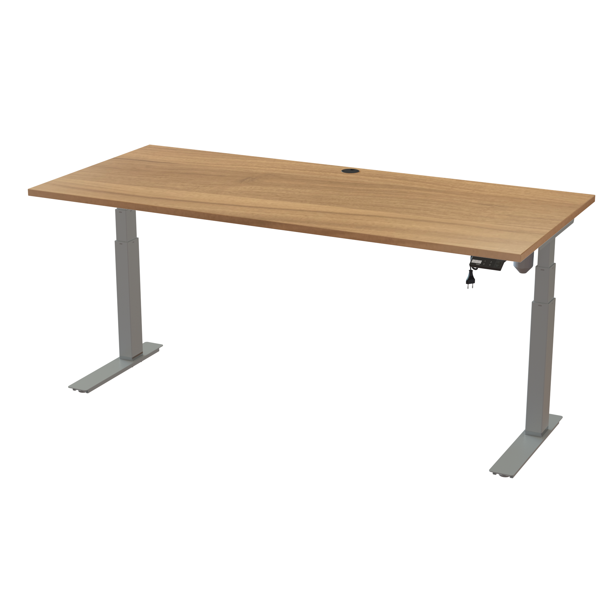 Space-Saving Standing Desk (Walnut, Silver): Narrow 23.6-inch depth (70.9x31.5 in). Lifts 220.5 lbs.