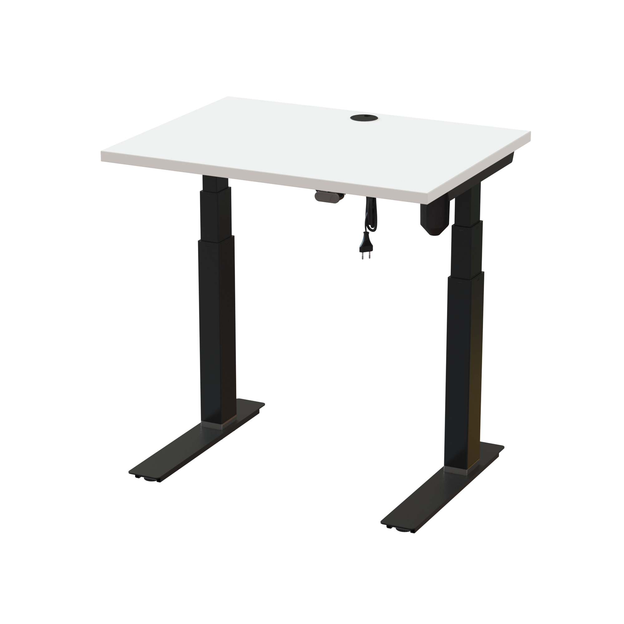 Slim Standing Desk (White, Black): Only 23.6 inches deep (31.5x23.6 in). Lifts 220.5 lbs.
