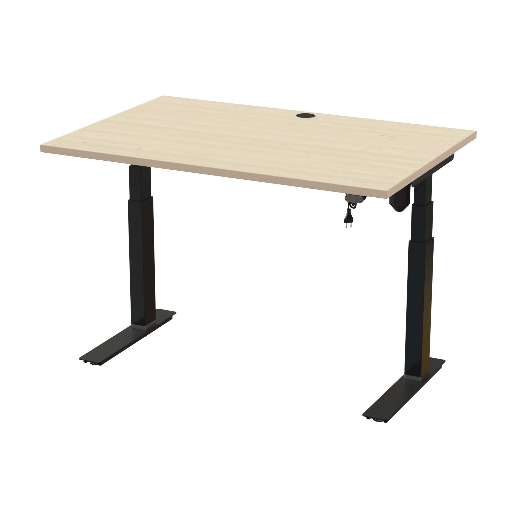 Compact Standing Desk (Maple, Black): For users starting at 4 ft. 7 in. (47.2x31.5 in). Lifts 220.5 lbs.