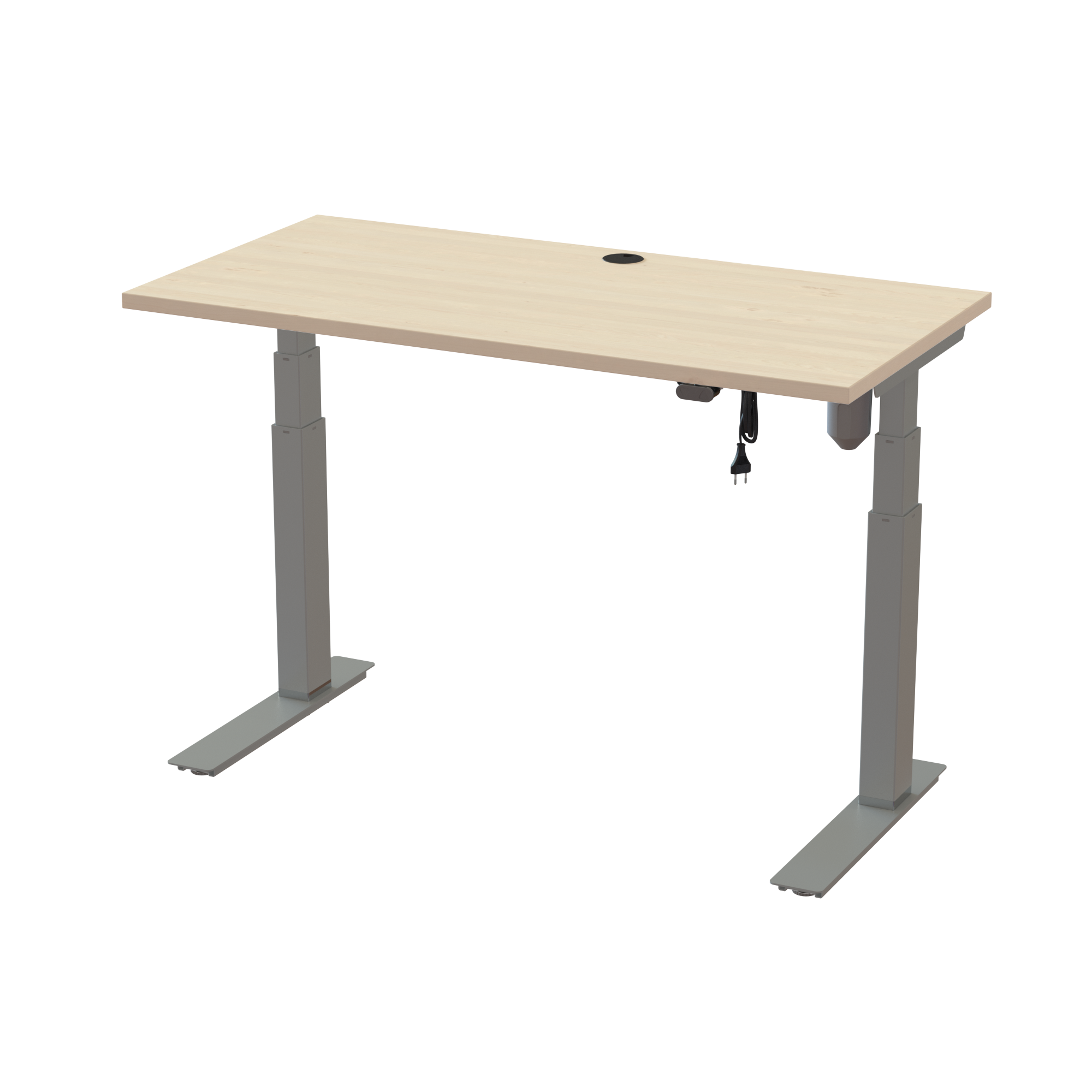 Height-Adjustable Desk for Kids & Shorter Adults (Maple, Silver): Low minimum height (22.6-48.7 inch). Lifts 220.5 lbs.