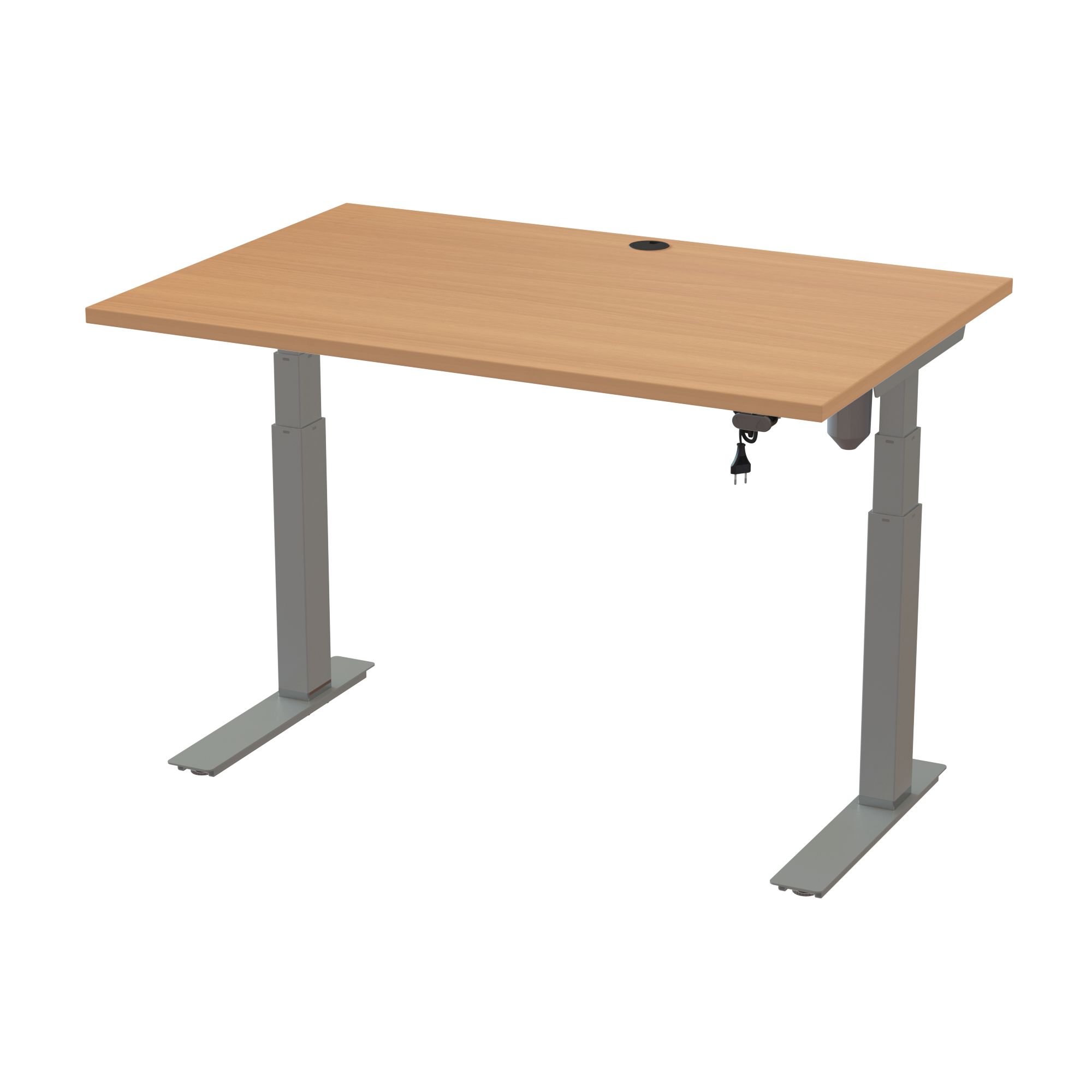 Standing Desk for All Ages (Beech, Silver): Standard size 3-leg design (47.2x31.5 in). Lifts 220.5 lbs.
