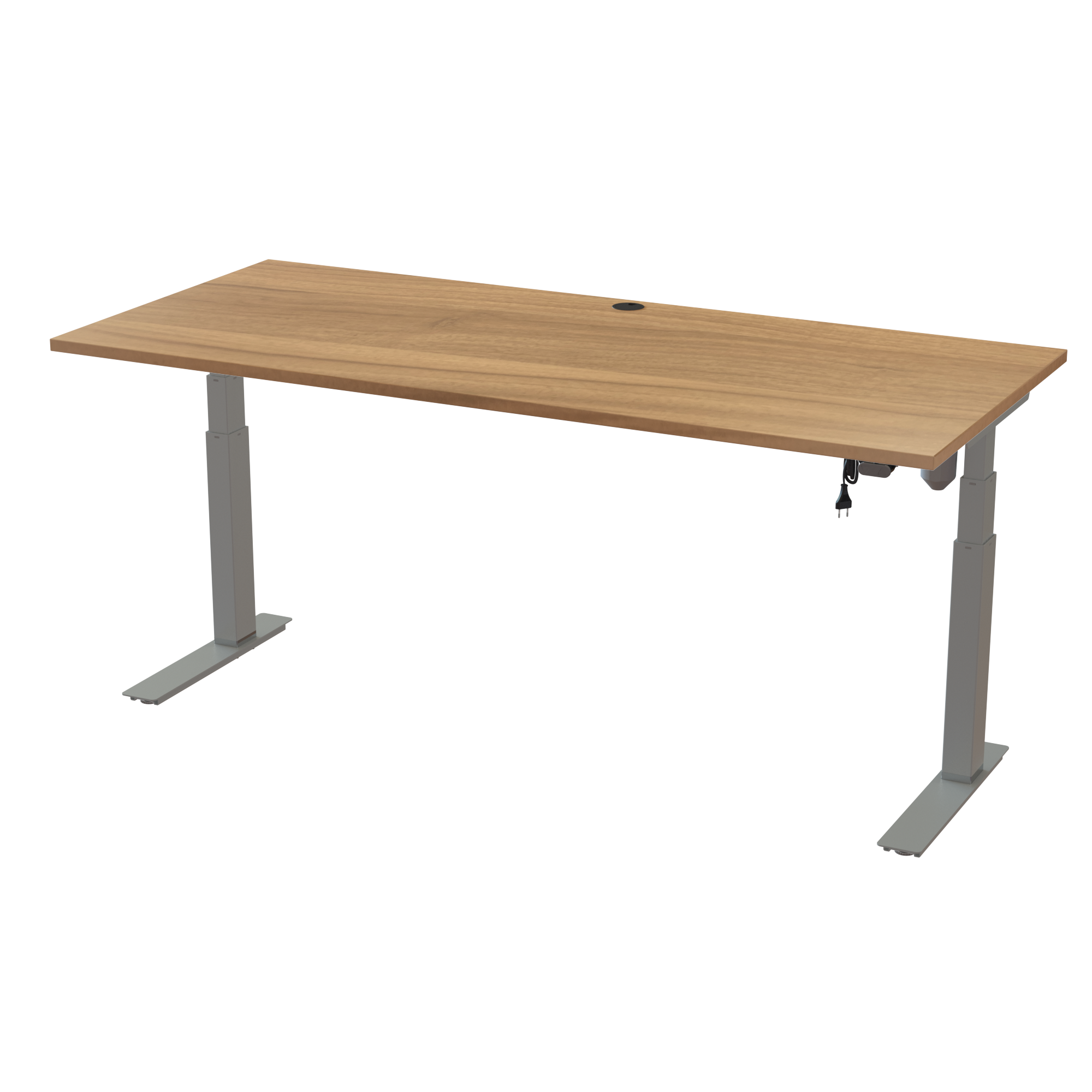Space-Saving Standing Desk (Walnut, Silver): Narrow 23.6-inch depth (70.9x31.5 in). Lifts 220.5 lbs.