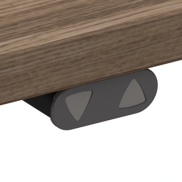 Electric Adjustable Desk | 80x60 cm | Walnut with silver frame