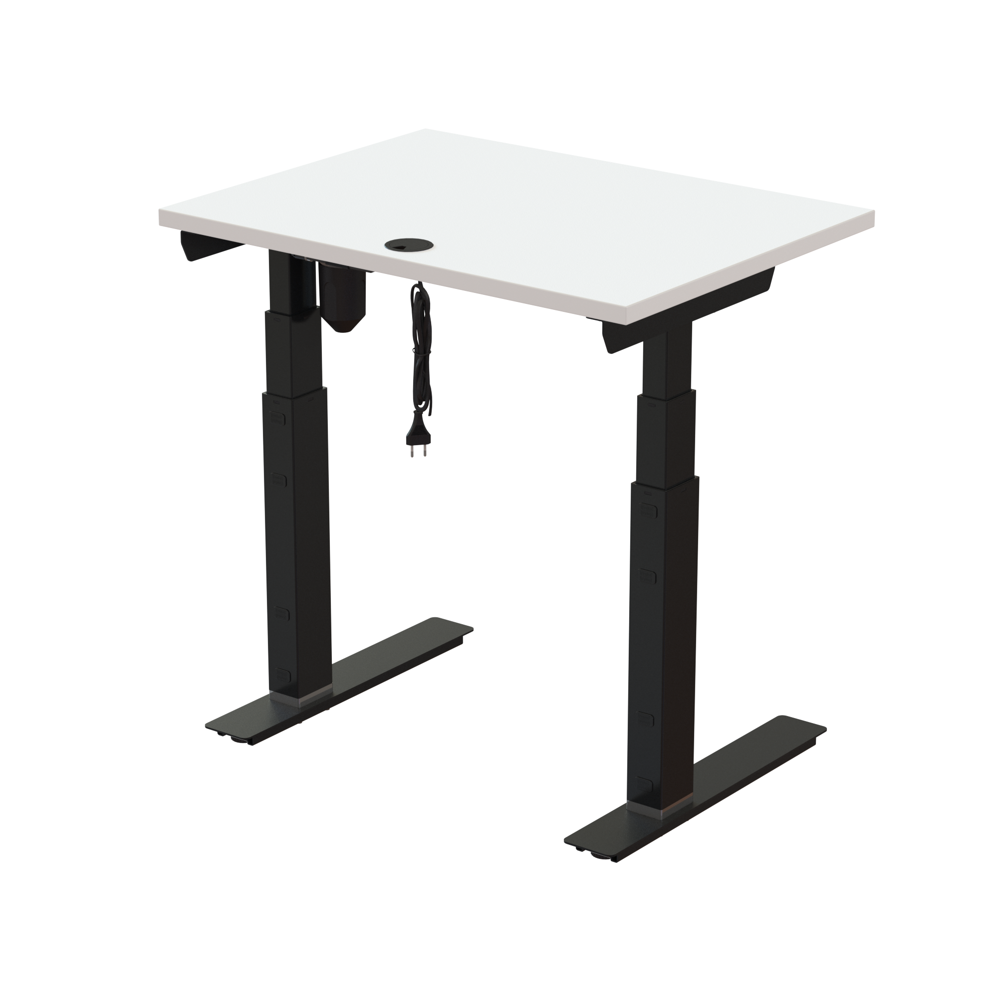 Standing Desk | 80x60 cm | White with black frame