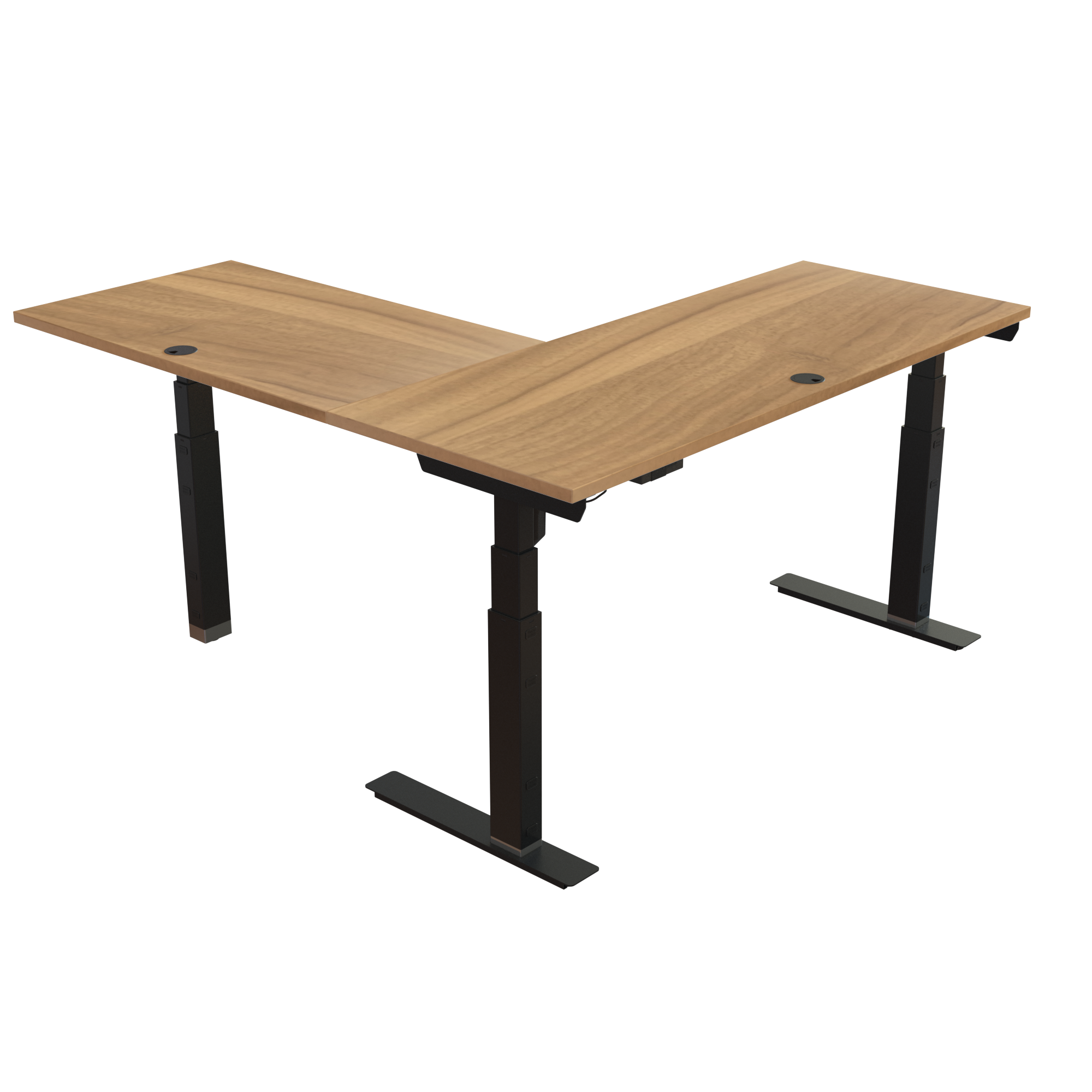 Standing Desk | 150x60 cm | Walnut with black frame