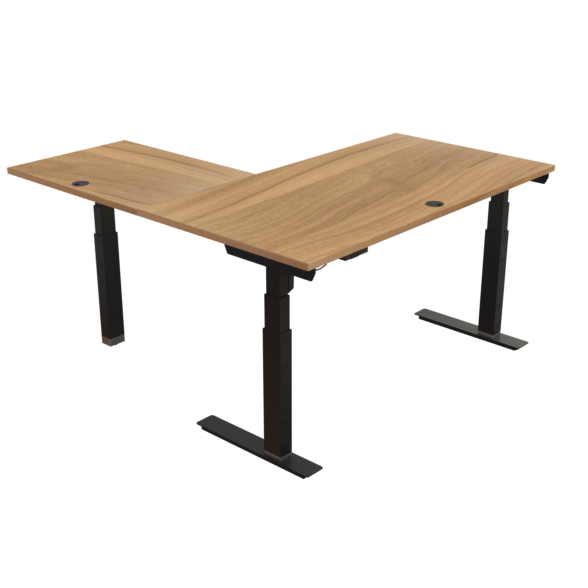 Standing Desk | 150x80 cm | Walnut with black frame
