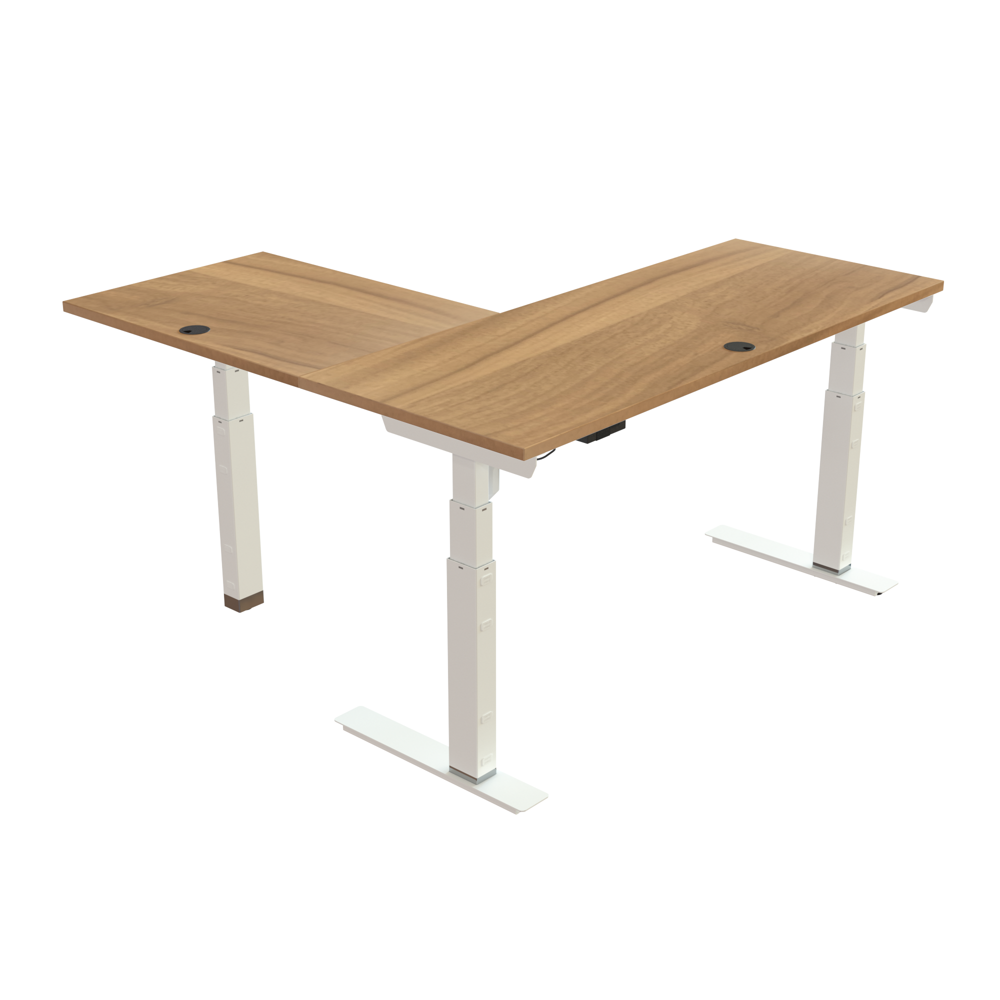 Standing Desk | 150x60 cm | Walnut with white frame