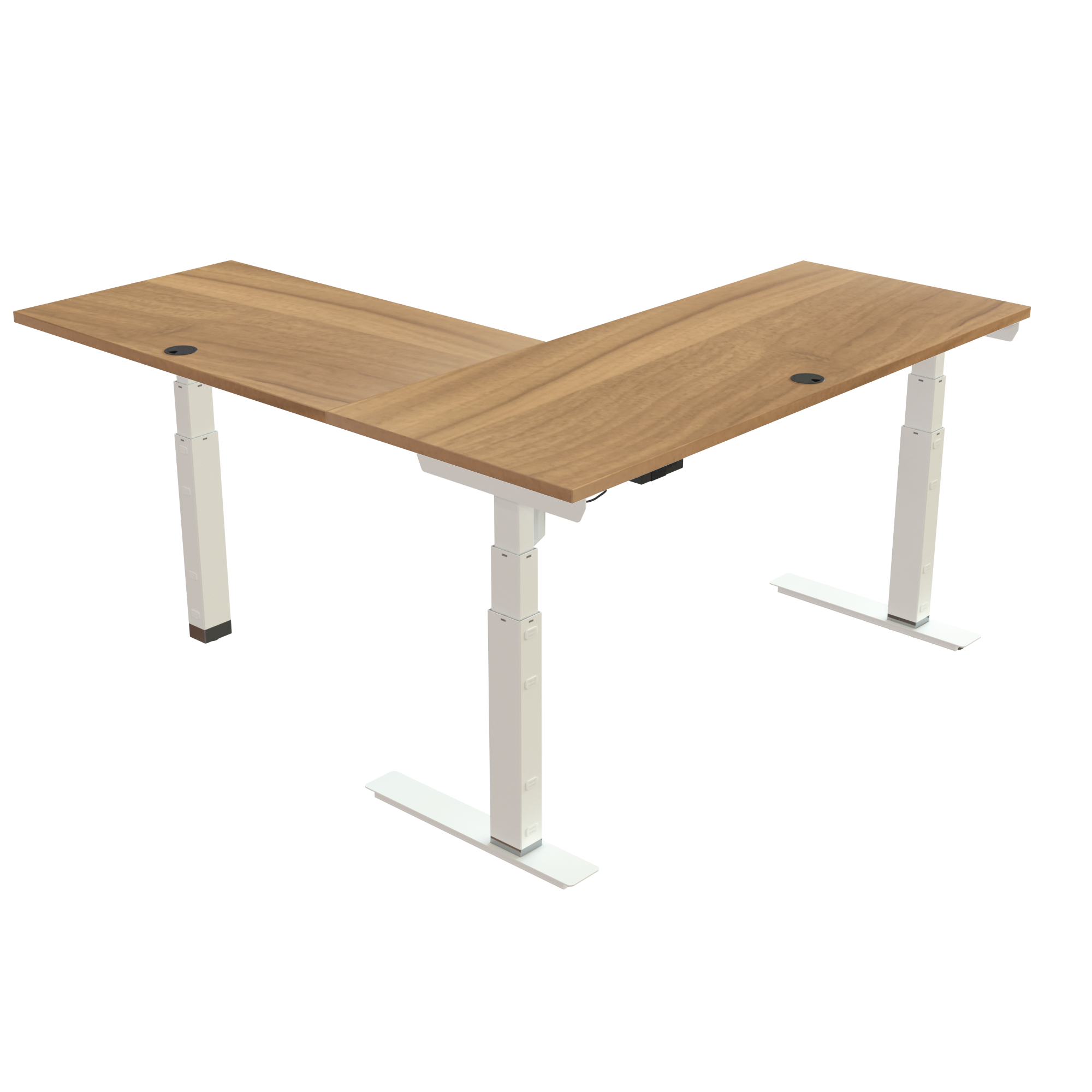 Standing Desk | 150x60 cm | Walnut with white frame