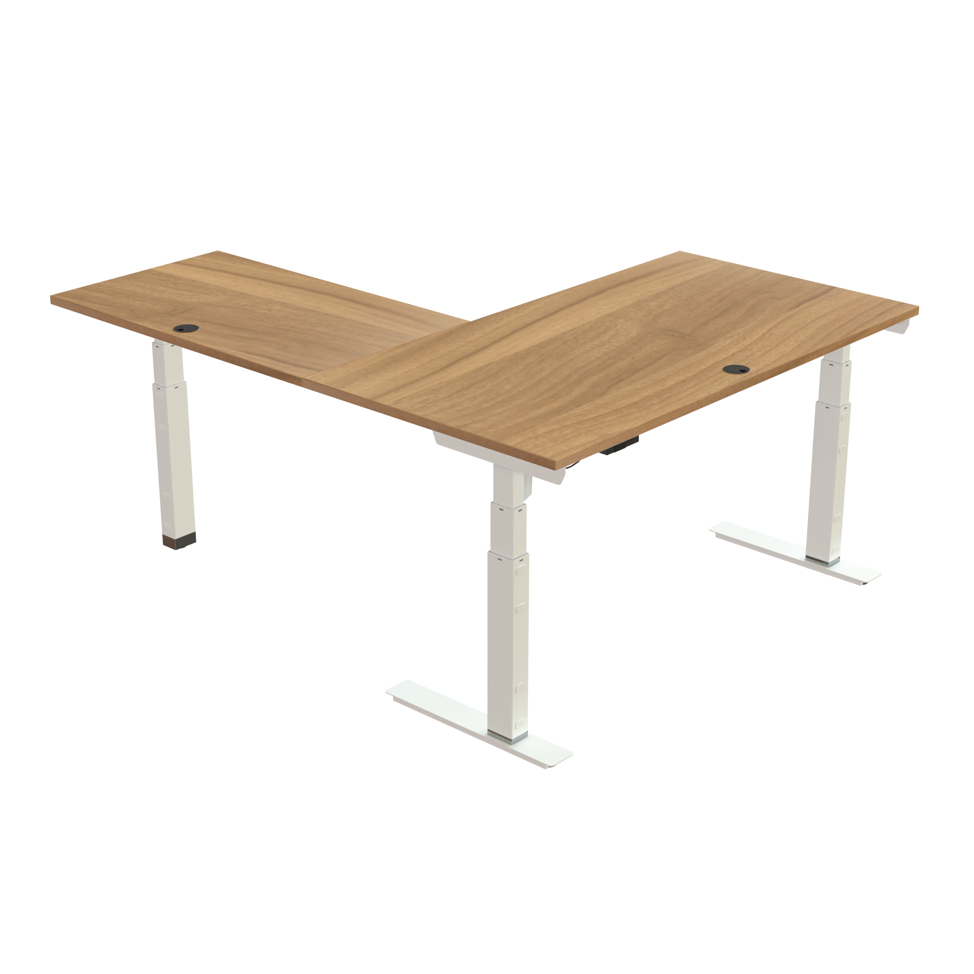Standing Desk | 150x80 cm | Walnut with white frame