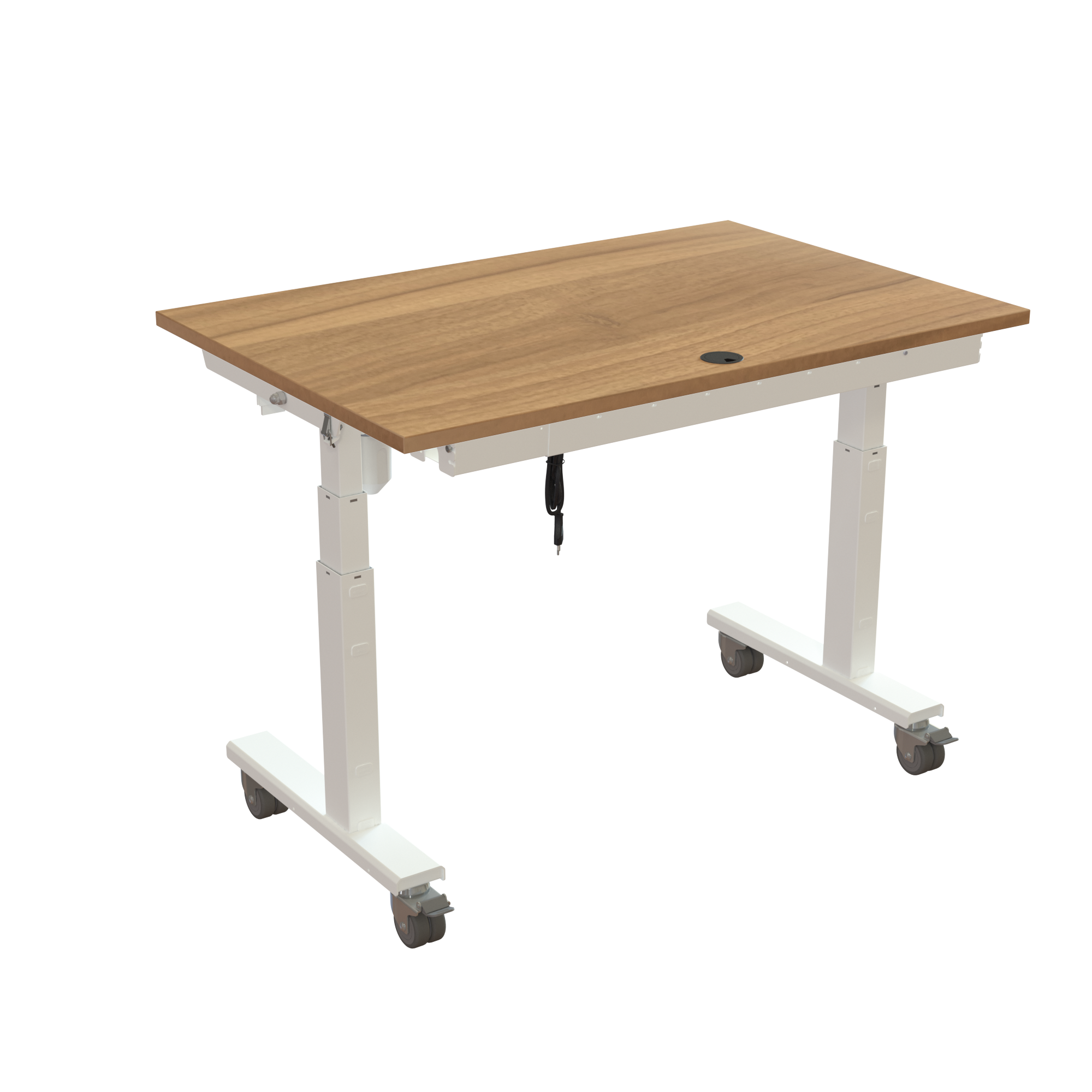 Standing Desk | 120x80 cm | Walnut with white frame