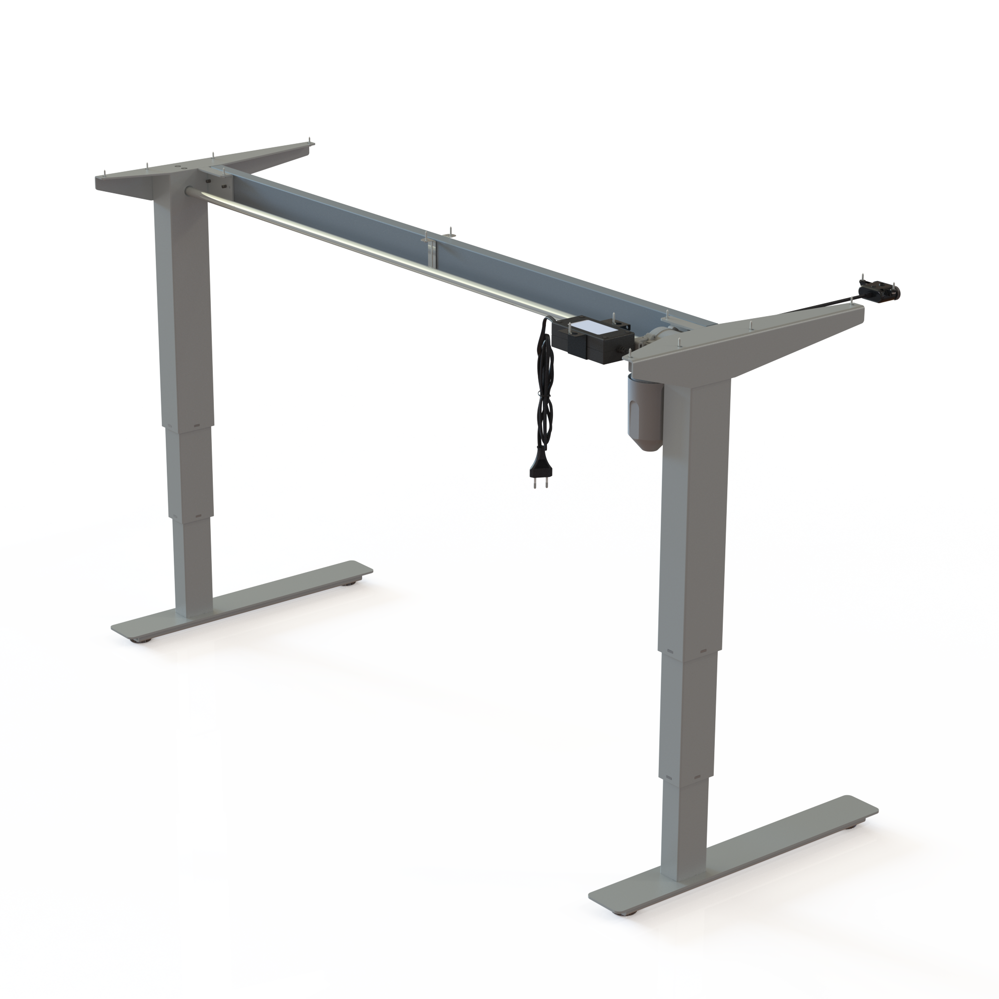 Electric Desk Frame | Width 142 cm | Silver
