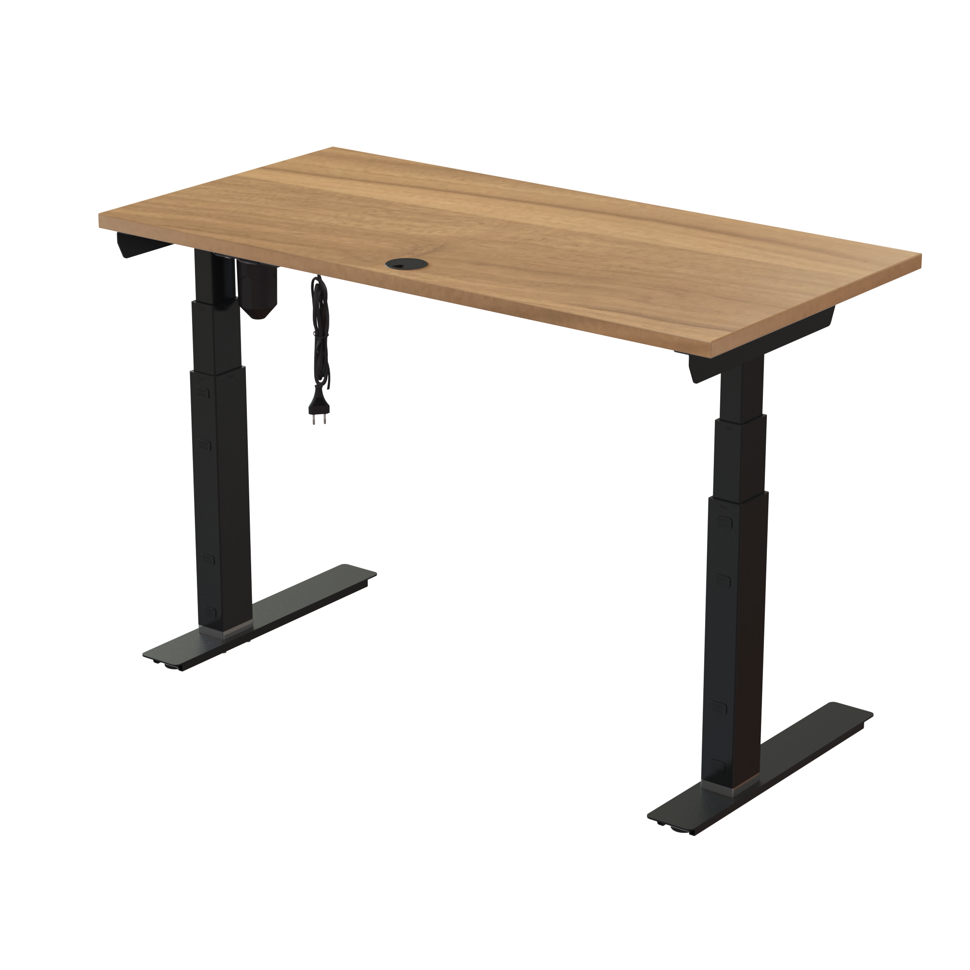 Standing Desk | 120x60 cm | Walnut with black frame