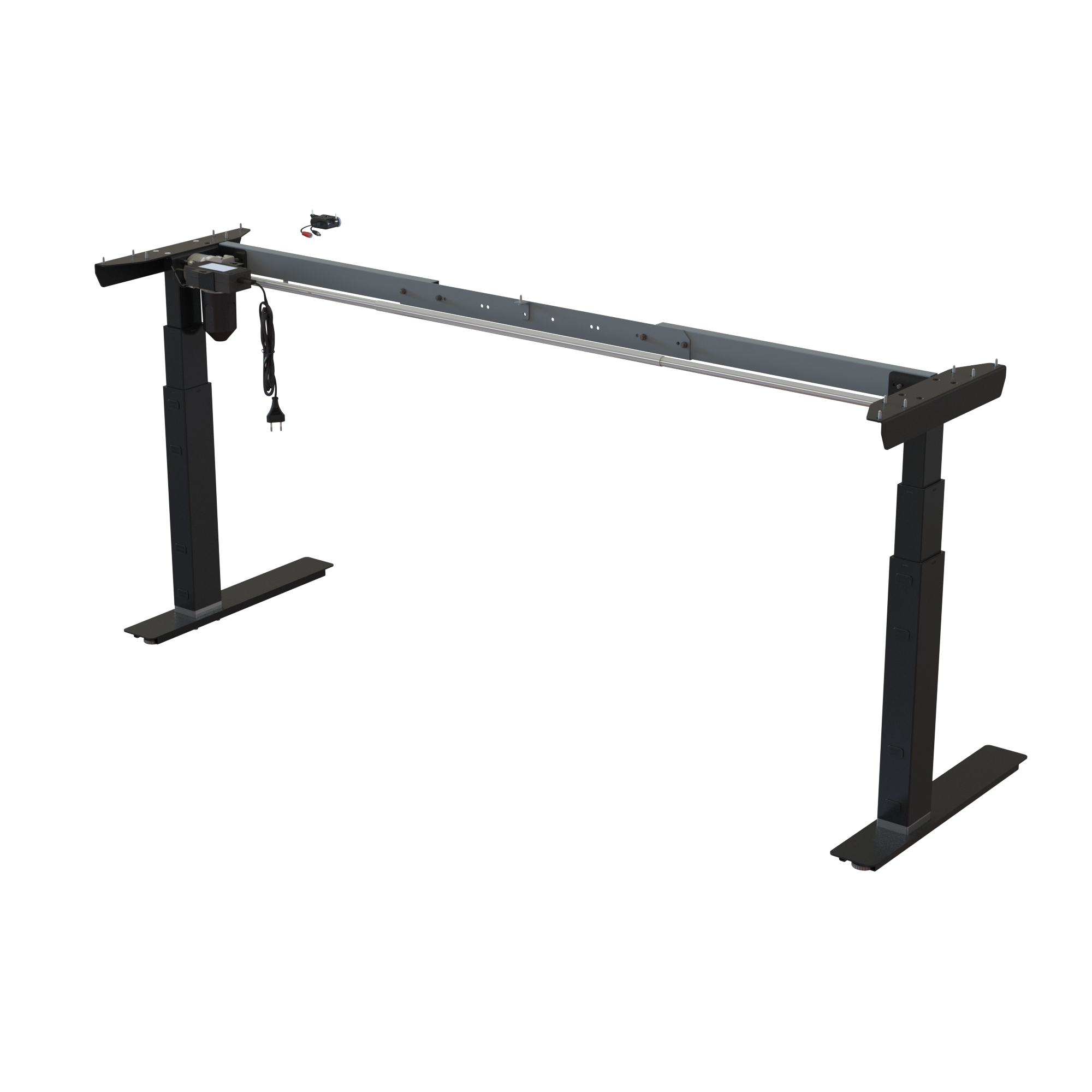 Standing Desk Frame | Width 132-172 cm | Black 
