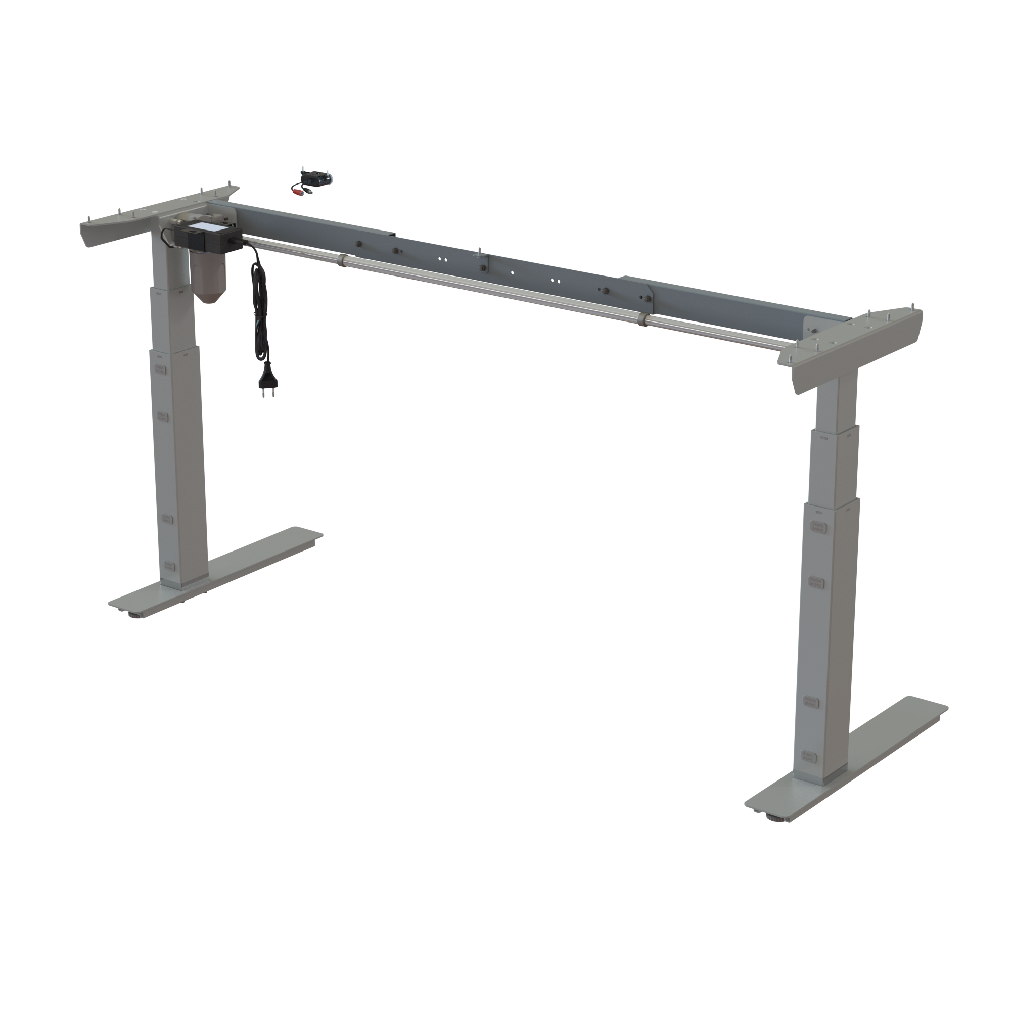Standing Desk Frame | Width 112-152 cm | Silver