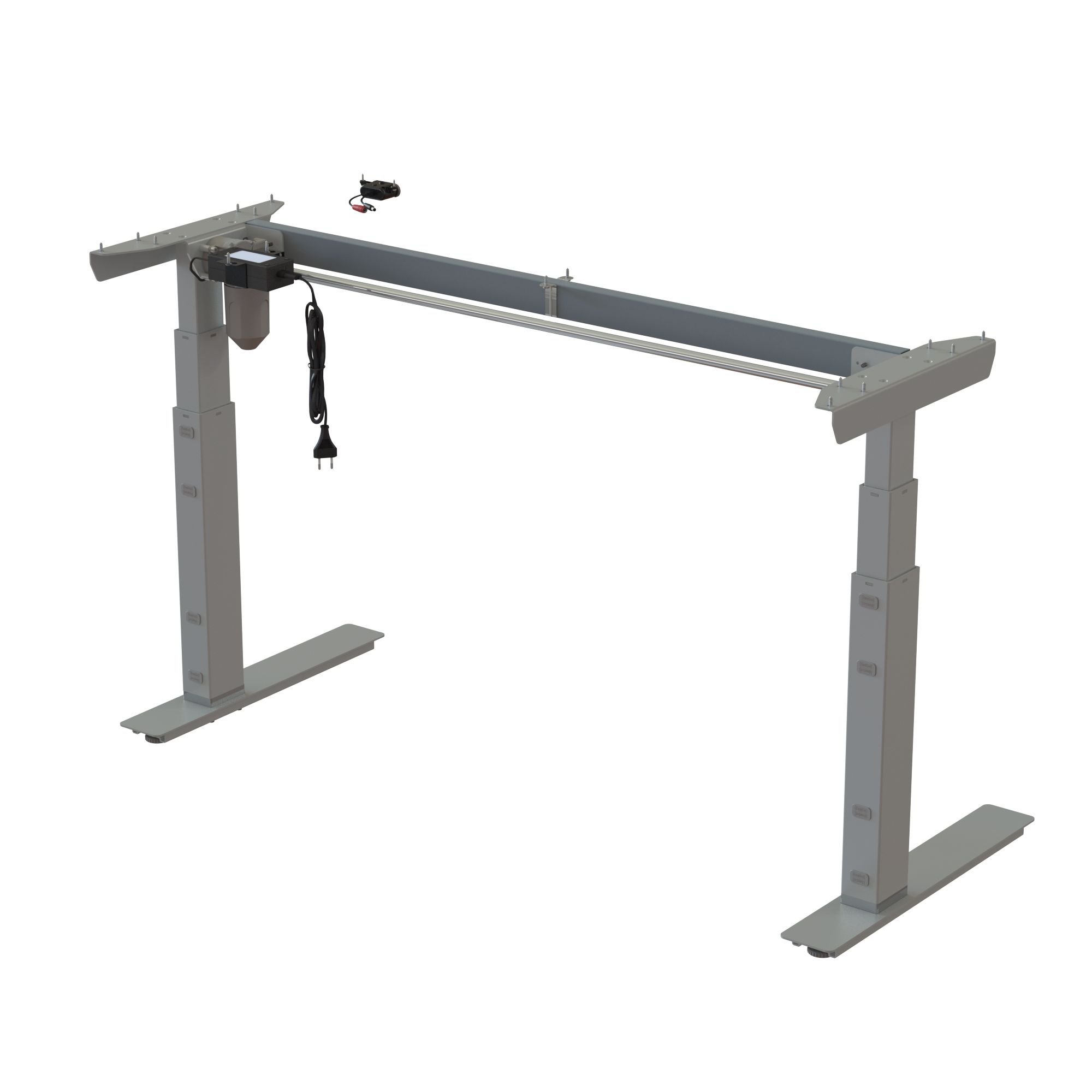 Standing Desk Frame | Width 129 cm | Silver