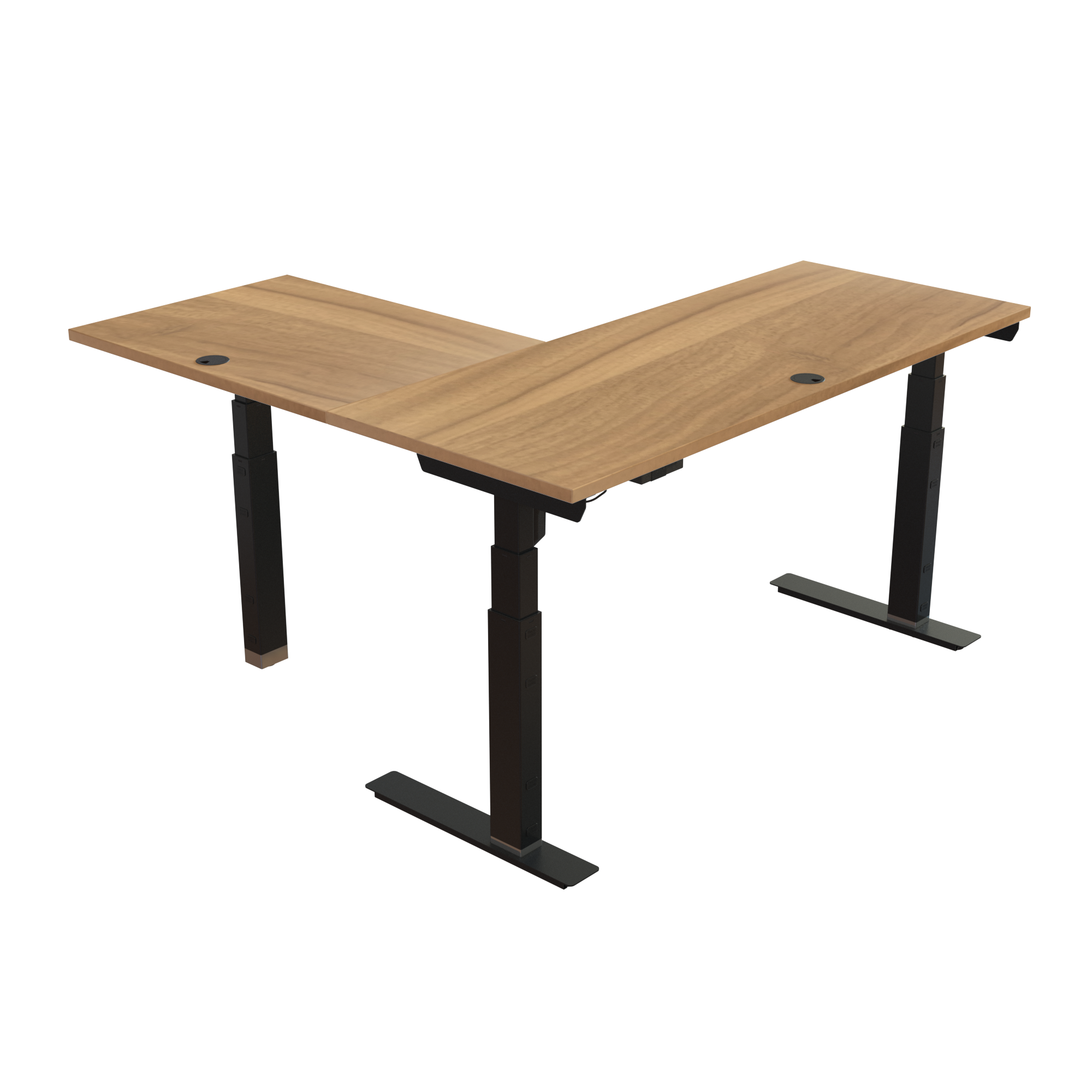 Standing Desk | 150x60 cm | Walnut with black frame