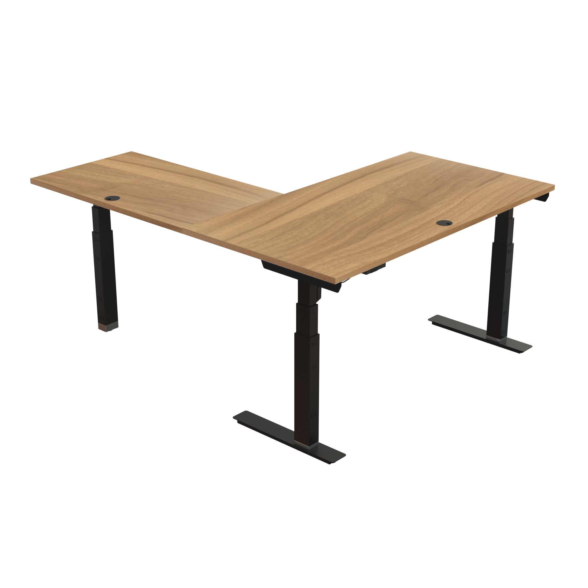 Standing Desk | 150x80 cm | Walnut with black frame