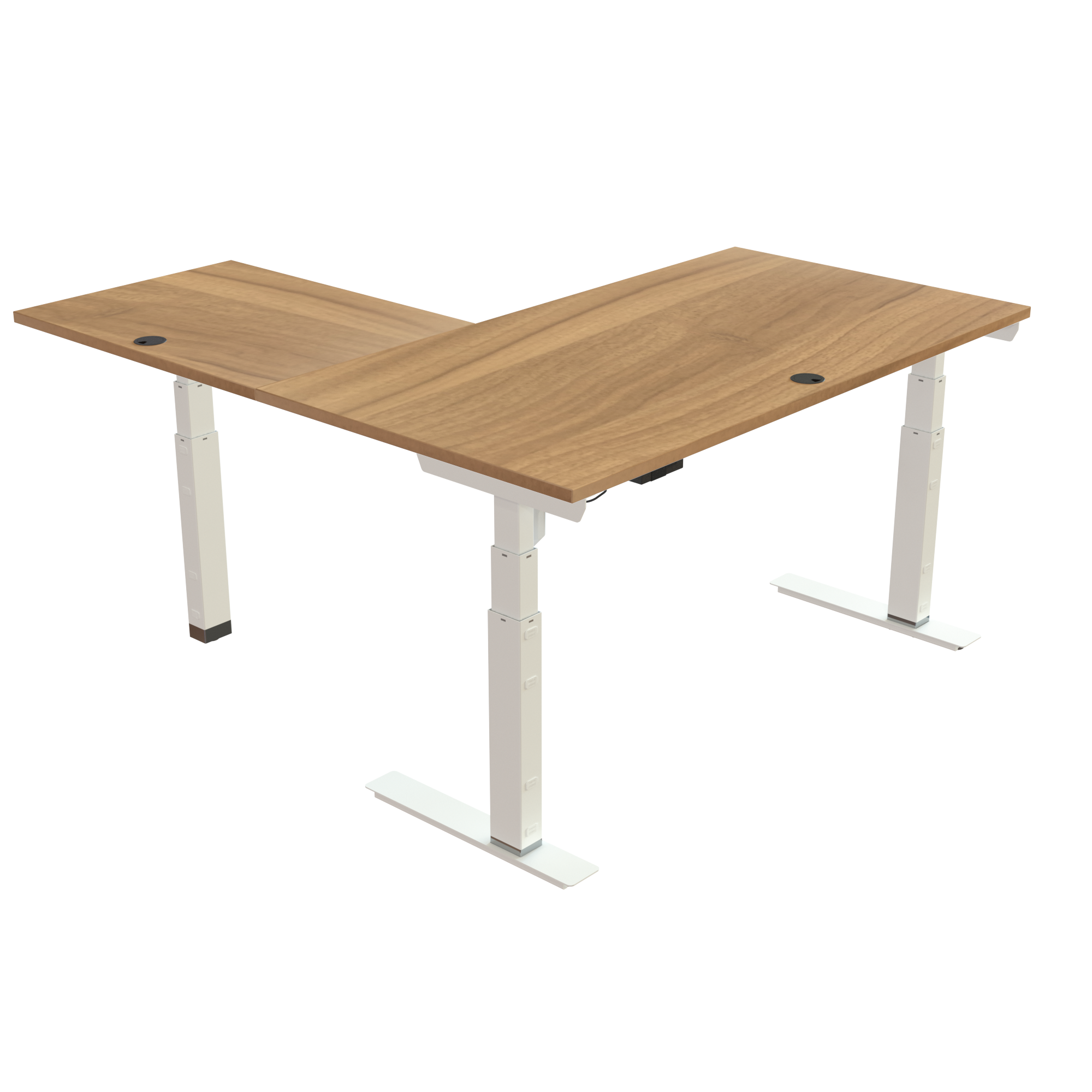 Standing Desk | 150x80 cm | Walnut with white frame