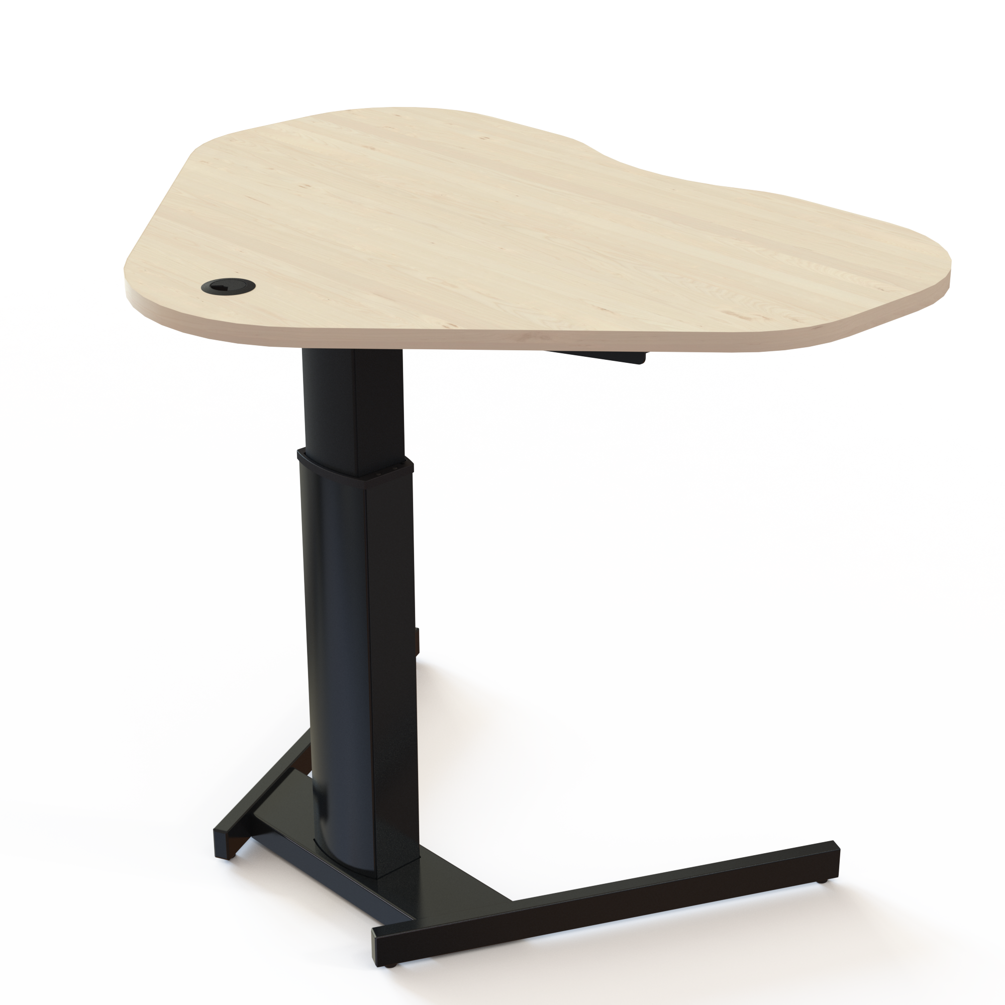 Electric Adjustable Desk | 117x90 cm | Maple with black frame