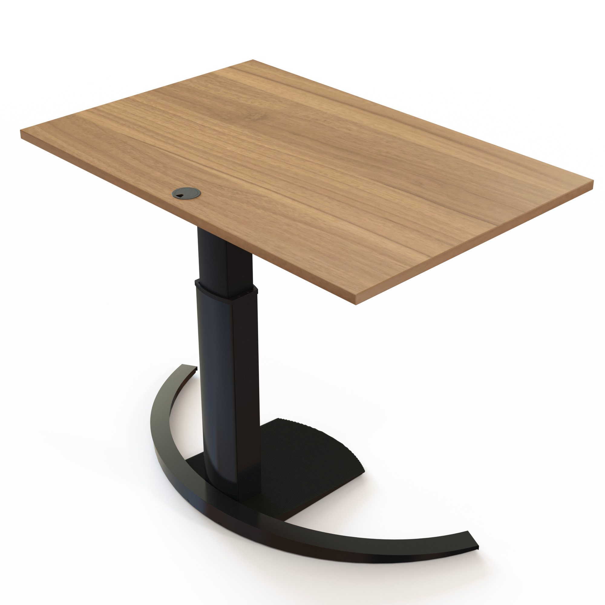 Electric Adjustable Desk | 120x80 cm | Walnut with black frame