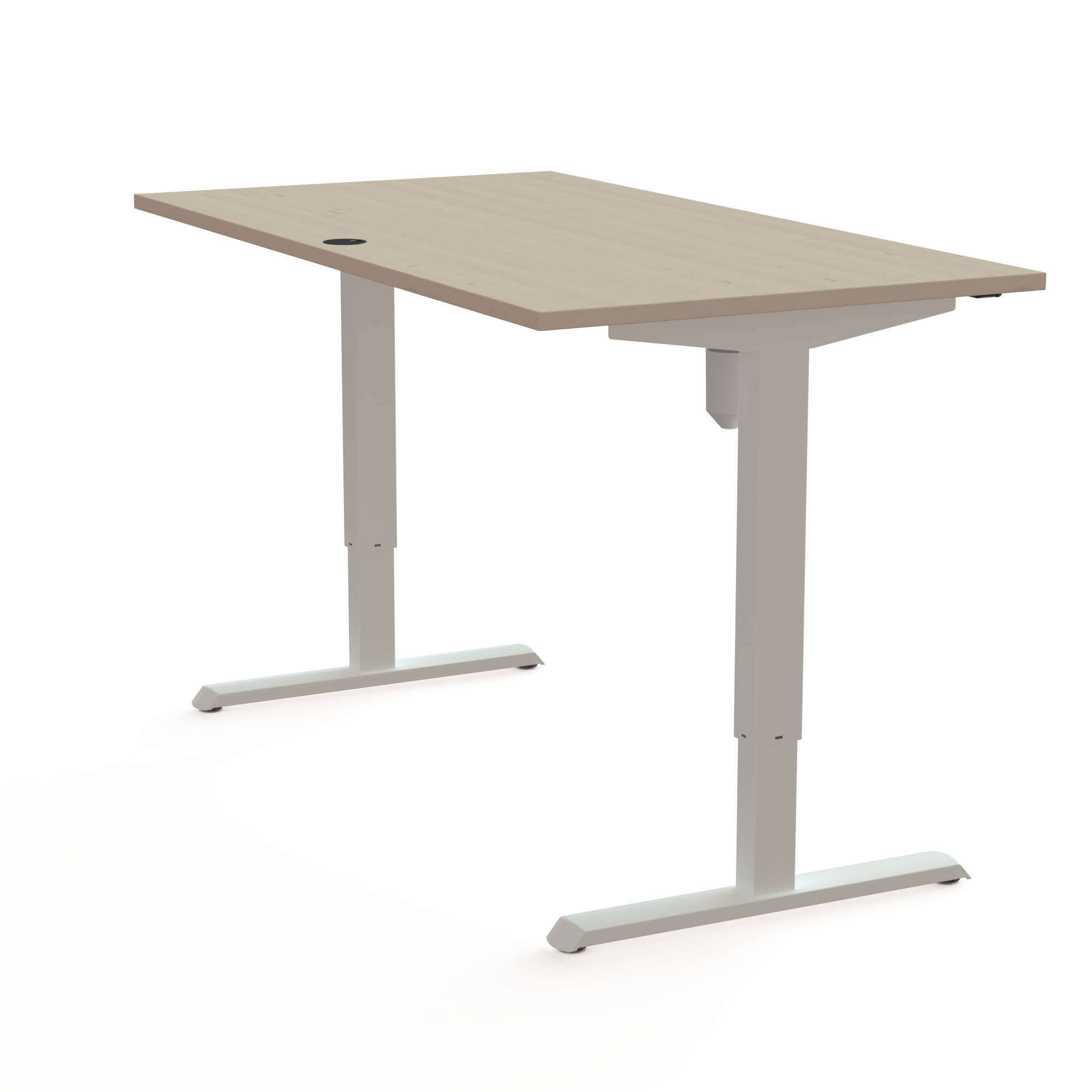 Electric Adjustable Desk | 150x80 cm | Maple with white frame