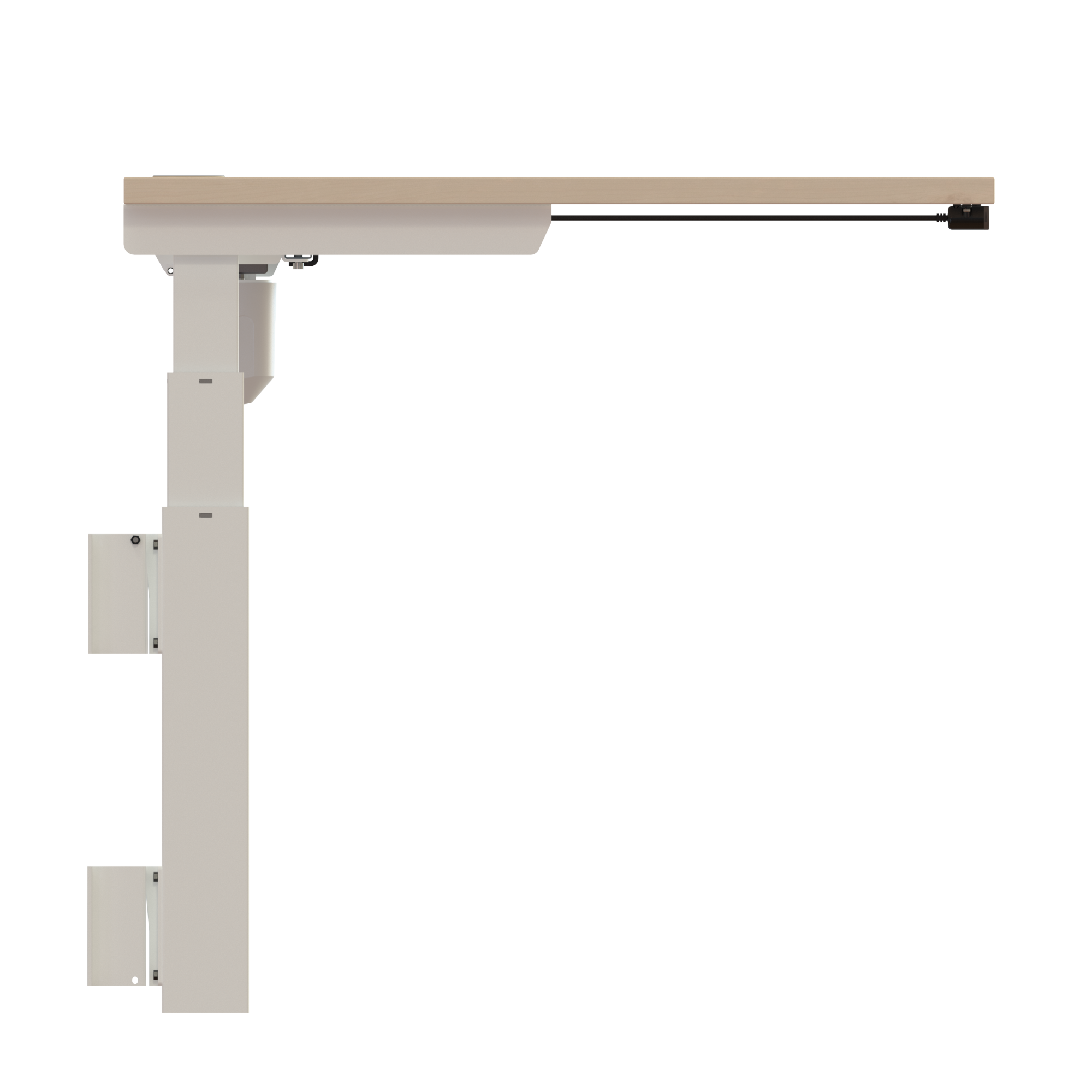 Electric Adjustable Desk | 150x80 cm | Maple with white frame