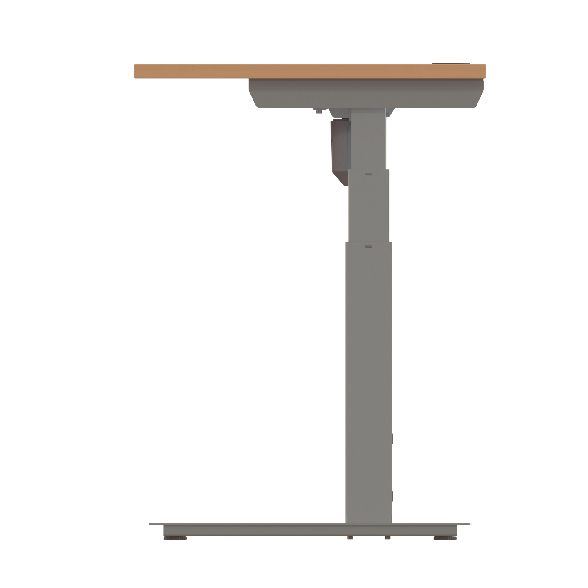 Standing Desk | 120x80 cm | Beech with silver frame